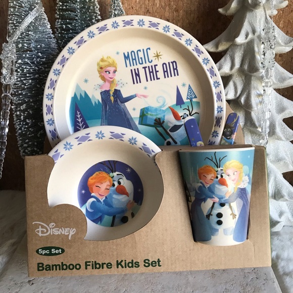 Disney Other - Disney Bamboo Frozen Elsa Christmas Dining Set